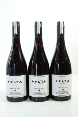 (3) 2022 Delta Estate Hatters Hill Pinot Noir, Marlborough
