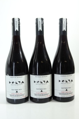 (3) 2021 Delta Estate Hatters Hill Pinot Noir, Marlborough