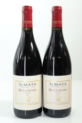 (2) 2021 Te Mata Estate Bullnose Syrah, Hawke's Bay [JR17]