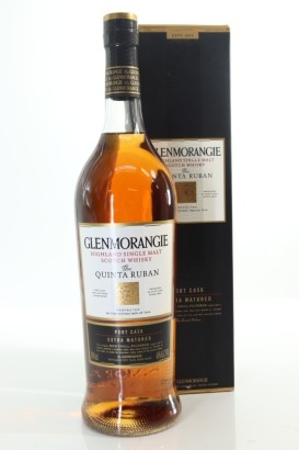 (1) Glenmorangie 'The Quinta Ruban' Port Cask 'Extra Matured' Single Malt Scotch Whisky, 1000ml, 46% ABV (Pre-2017 NAS Bottling) (GB)
