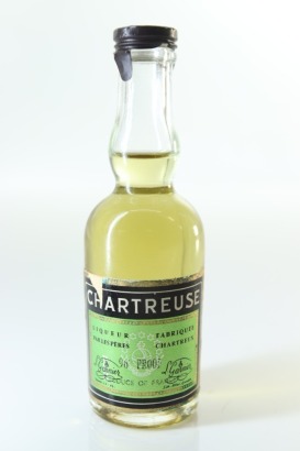 (1) Chartreuse Verte Green Liqueur Miniature, Isere, 96 Proof