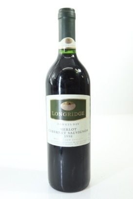 (1) 1998 Longridge Merlot - Cabernet, Hawke's Bay