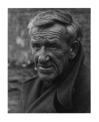 JOHN DALEY Portrait of Brickie, homeless, Wellington