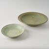 A Chinese Ming Dynasty Longquan Celadon-glazed Large Dish AND A Chinese Ming Dynasty White-glazed Dish