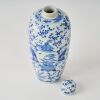 A Chinese Blue and White 'Figural' Covered Jar - 3