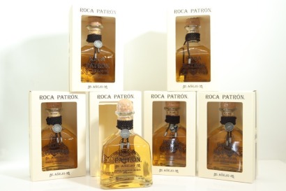 (6) Roca Patron Tequila Anejo, Jalisco, 750ml, 44% ABV (GB)