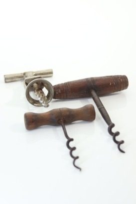 (1) Various Antique Corkscrews, 3 Sold as One Lot / Bob Campbell MW Collection