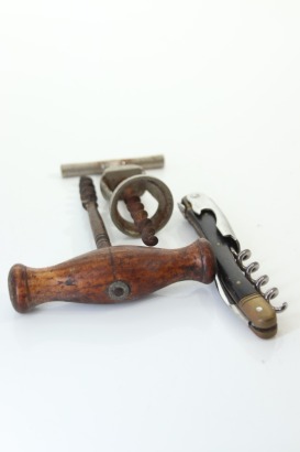 (1) Various Antique Corkscrews, 3 Sold as One Lot / Bob Campbell MW Collection