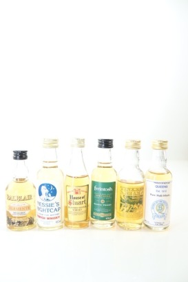(1) Mixed Scotch Whisky Miniatures, 6 Bottles Sold as One Lot