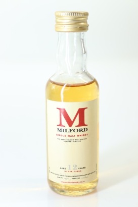 (1) Milford 12 Year Old Single Malt New Zealand Whisky Miniature