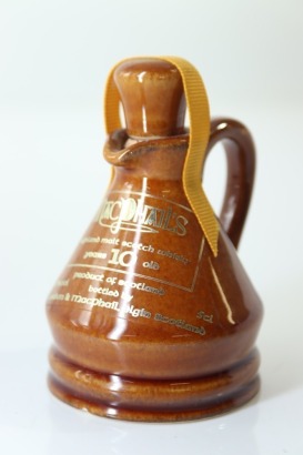 (1) MacPhail 10 Year Old Single Malt Scotch Whisky Miniature in Ceramic Decanter