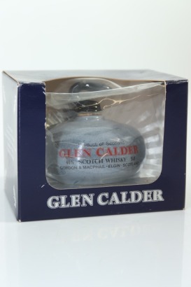 (1) Glen Calder Scotch Whisky Miniature in Curling Stone Ceramic Decanter