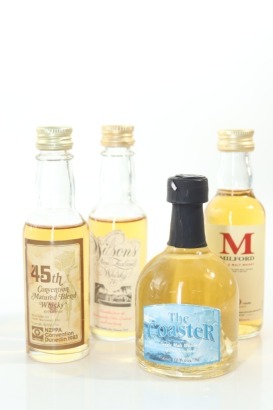 (1) Mixed New Zealand Whisky Miniatures, 4 Bottles Sold as One Lot