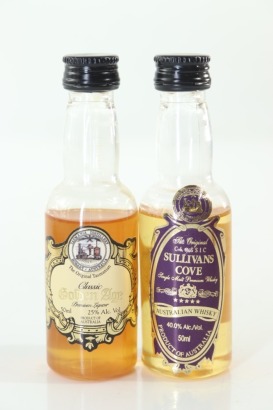 (1) Mixed Australian Whisky Miniatures, 2 Bottles Sold as One Lot
