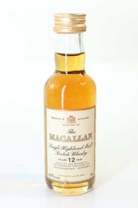 (1) The Macallan 12 Year Old Single Malt Scotch Whisky Miniature