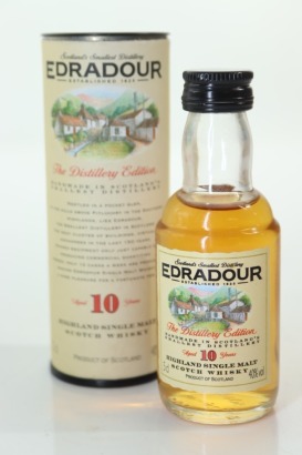 (1) Edradour 10 Year Old Single Malt Scotch Whisky Miniature