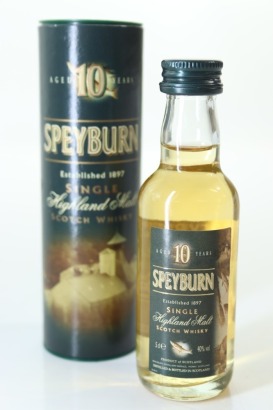 (1) Speyburn 10 Year Old Single Malt Scotch Whisky Miniature