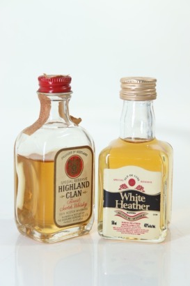 (1) Mixed Scotch Whisky Miniatures, 2 Bottles Sold as One Lot