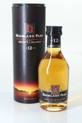 (1) Highland Park 12 Year Old Single Malt Scotch Whisky Miniature