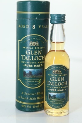 (1) Glen Talloch 8 Year Old Blended Malt Scotch Whisky Miniature