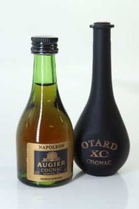 (1) Mixed Cognac Miniatures, 2 Bottles Sold as One Lot