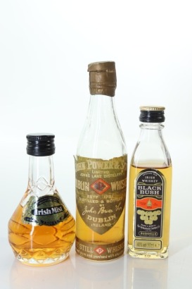 (1) Mixed Irish Whisky Miniatures, 3 Bottles Sold as One Lot