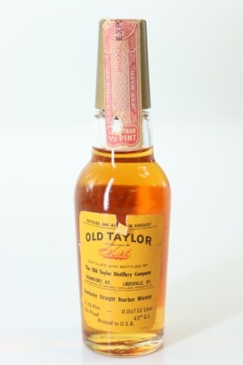 (1) Old Taylor Kentucky Straight Bourbon Whiskey Miniature