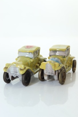 (1) Mixed Car Shaped Miniatures, 2 Bottles Sold as One Lot