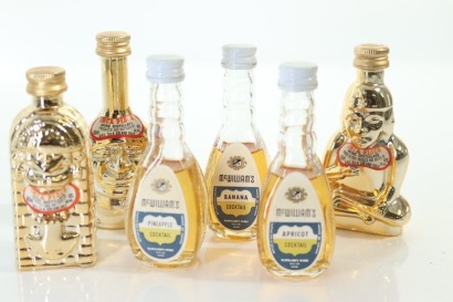 (1) Mixed Coctail Miniatures, 6 Bottles Sold as One Lot