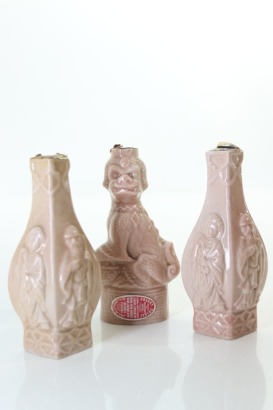 (1) Mixed Chinese Ttraditional Figure Shaped Miniatures, 3 Bottles Sold as One Lot