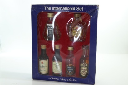 (1) The International Premium Spirit Selection miniature pack, Bottles Sold as One Lot