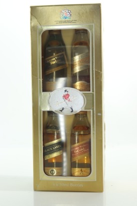 (1) Johnnie Walker Discovery Gift Set Blended Scotch Whisky Miniature, 4 Bottles Sold as One Lot