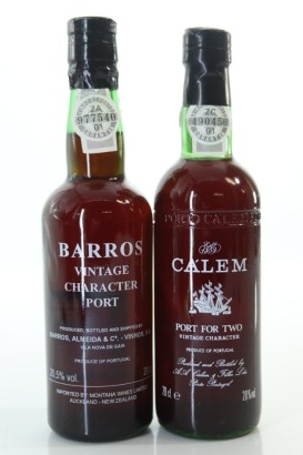 (1) Mixed Port Miniatures, 2 Bottles Sold as One Lot