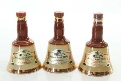 (1) Bell's Blended Scotch Whisky Minatuires, 3 Botthes Sold as One Lot
