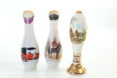 (1) Mixed Ceramic Miniatures, 3 Bottles Sold as One Lot