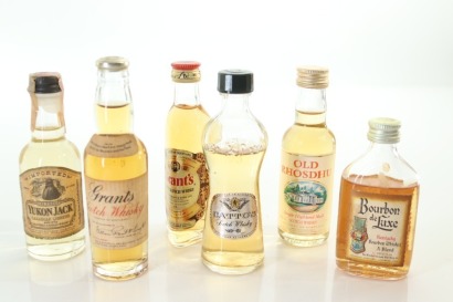 (1) Mixed Whisky Miniatures, 6 Sold as One Lot