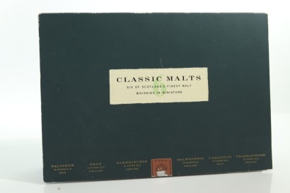 (1) Classic Malts Scotland's Finest Miniature Whisky Box, 6 Bottles Sold as One Lot