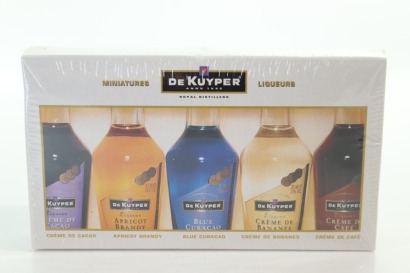(1) Mixed De Kuyper Liqueur Miniature Box, 5 Sold as One Lot
