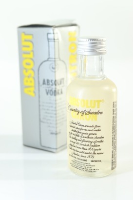 (1) Absolut Vodka Citron Miniature
