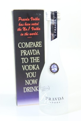 (1) Pravda Vodka Miniature