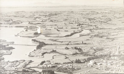 A Whites Aviation Print on Card of a New Zealand Landscape