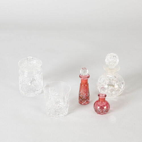 Five Assorted Pieces of Cut Crystal Ware