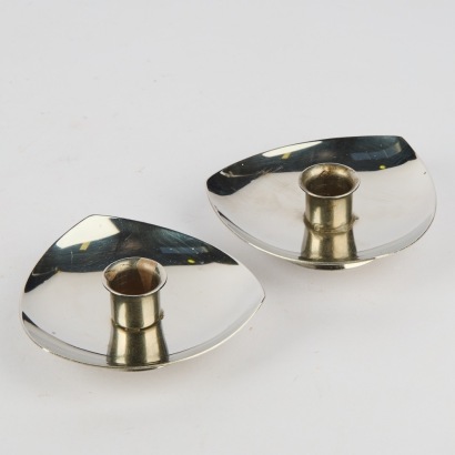 A Pair of Stelton Candle Holders