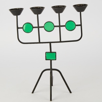 An Erik Hoglund and Gunnar Ander Candelabra for Ystad Metall