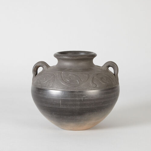 A Paul Hemara Raku Vase