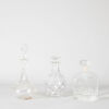 A Trio of Glass Decanters 