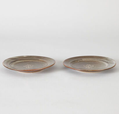 A Pair of Bernard Leach Pottery Dishs