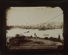 WILLIAM J HARDING Wheeling a Barrow Across the Wanganui River, NZ (Reprint by John B. Turner)