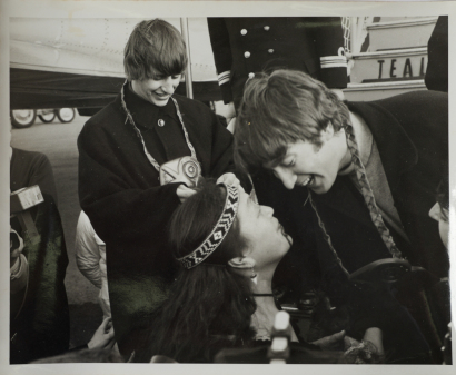 MORRIE HILL The Beatles Greeted with a Hongi at Wellington Airport