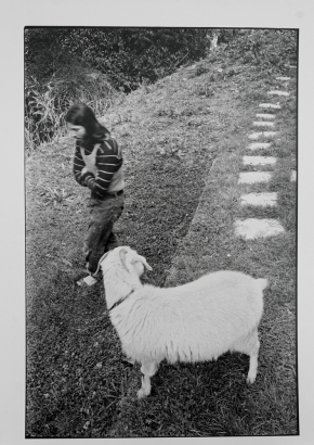JOHN B TURNER Rick Anekstein and goat, Helensville